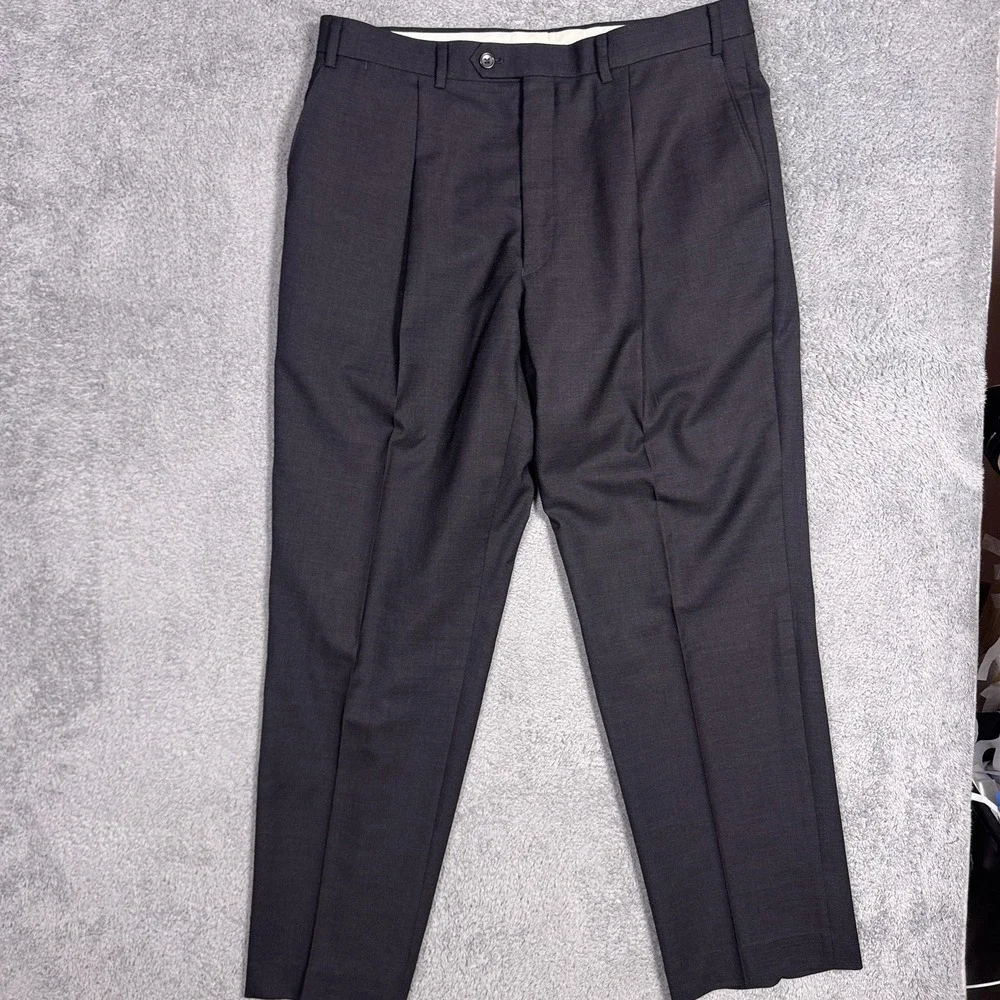 Ralph Lauren Suit Mens 42L 34x31 2 Piece 3 Button Wool Jacket Slacks Set Cuffed